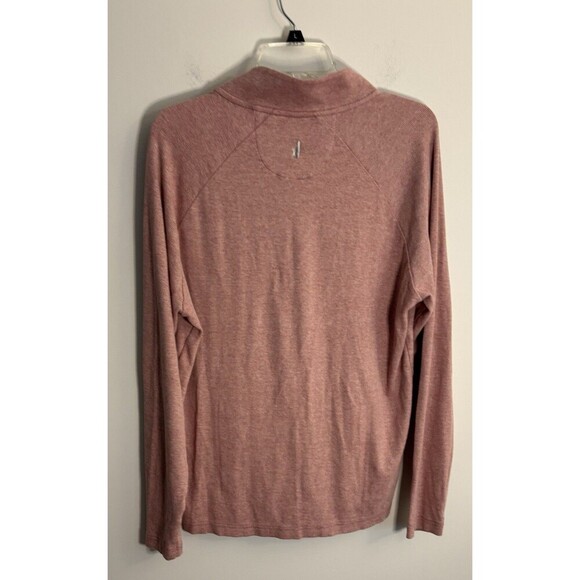 JOHNNIE-O Men's Whaling Henley Pullover XL Malibu Red Snap Sweater Lightweight - Picture 4 of 11